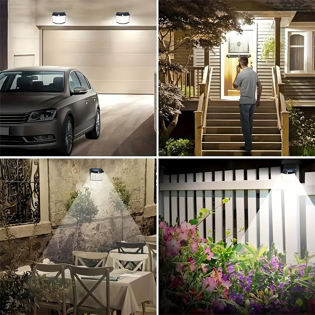 1/2PCS Solar Street Light 432 LED Reflector 3 Lighting Modes Waterproof Solar Powered Motion Sensor Wall Lamp for Garden Patio