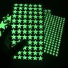 Glow-in-the-dark Stars Glow Wall Stickers Living Room Bedroom Switch Decoration Children's Room Dorm DIY Creative Glow-in-the Dark Stickers