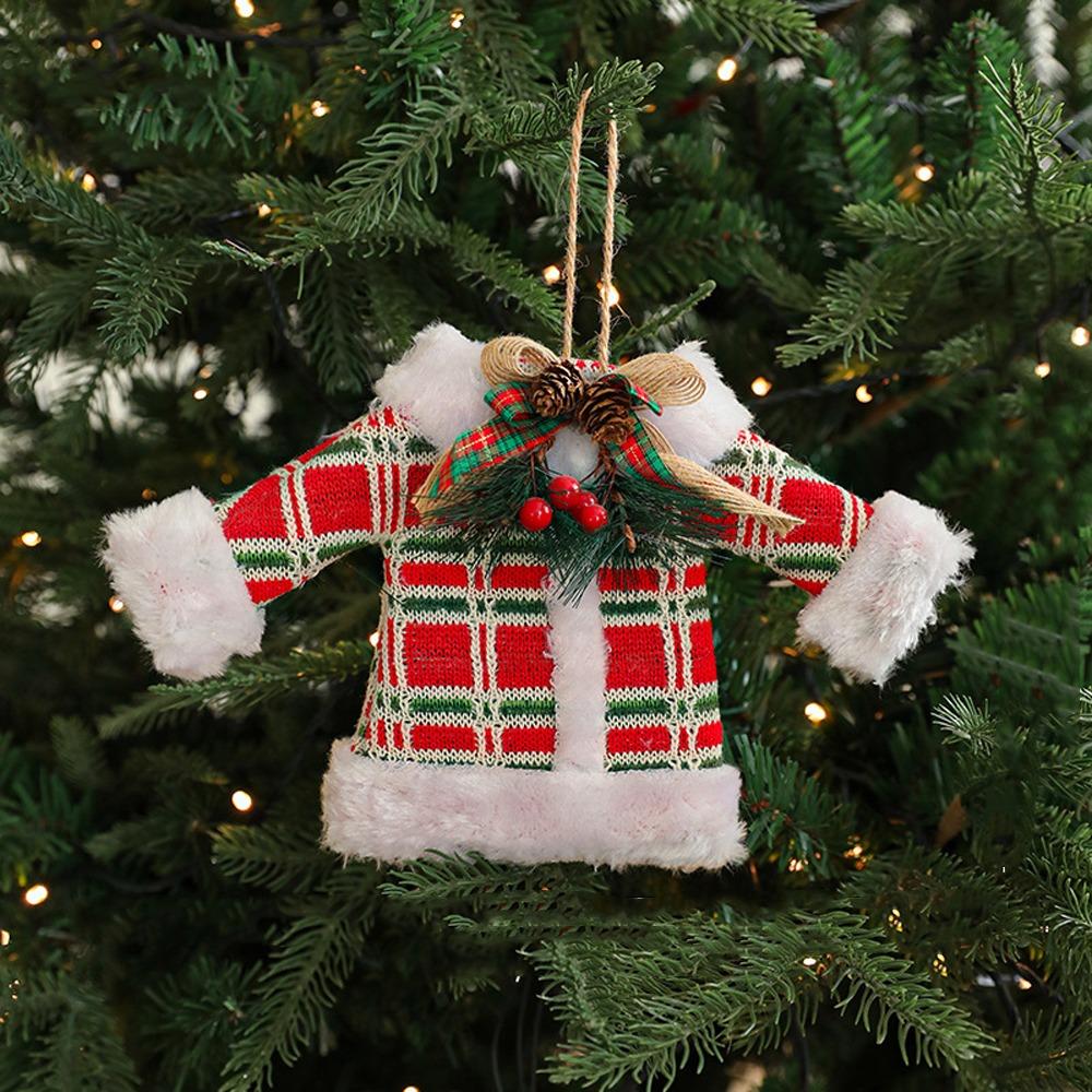 Clothing Christmas Tree Pendant Plush Christmas Decorations Party Favors