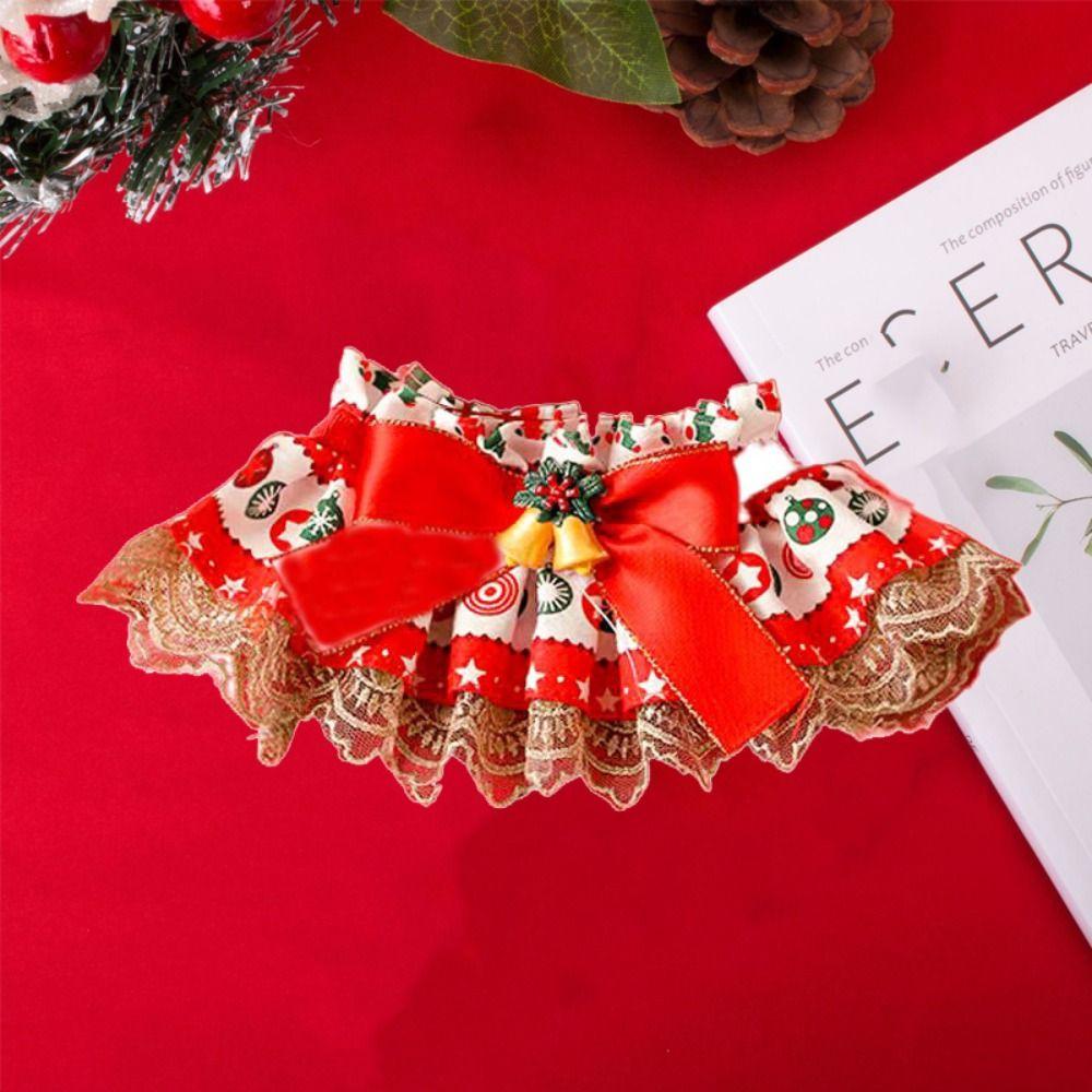 Creative Pet Collar Exquisite Pet Bib Scarf Pet Costume Christmas Pet Drool Bib Gift