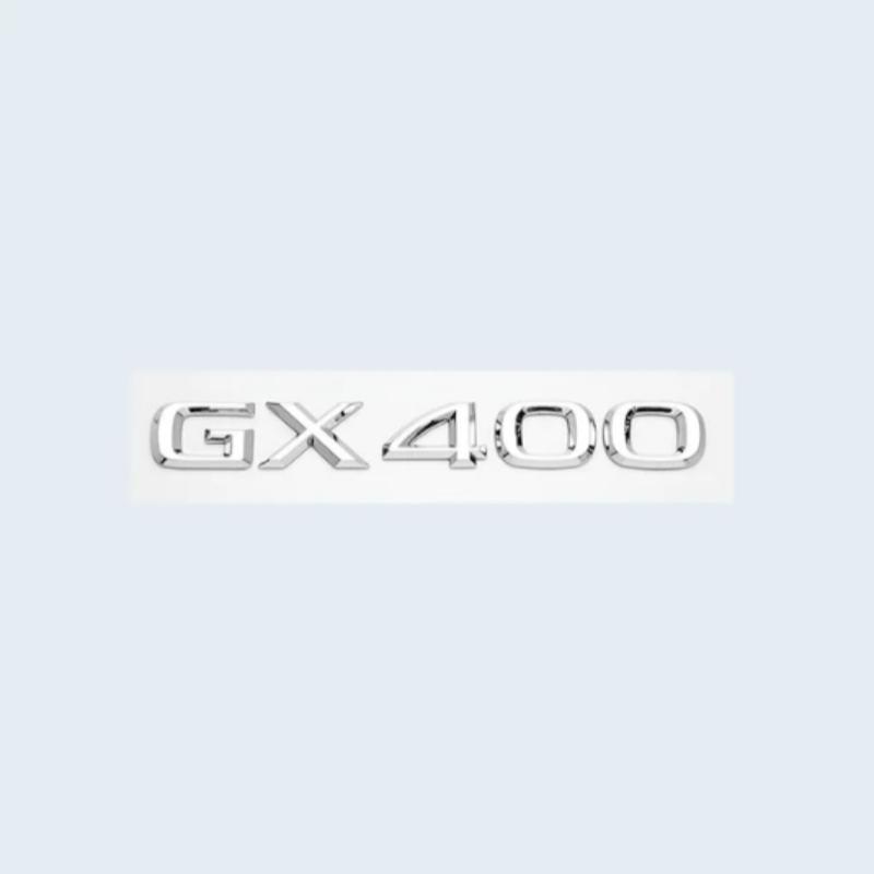 3D Trunk Emblem Badge Sticker for Lexus GX400 GX460 GX470 Letters Rear Logo ABS Chrome Silver/Glossy Black