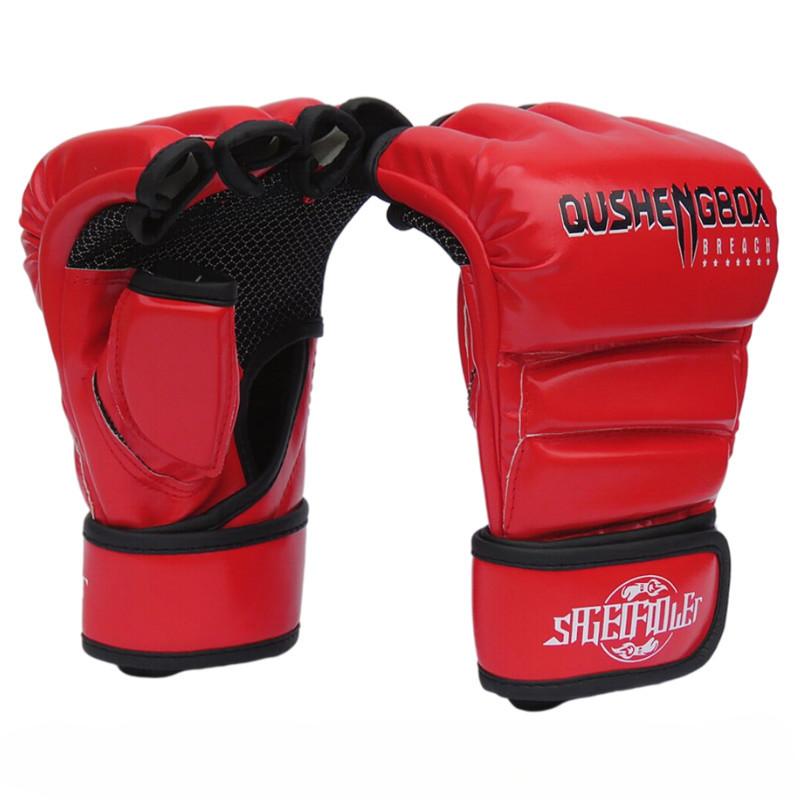 Перчатки для бокса MMA Half Finger, перчатки для тайского бокса с песком, перчатки для карате, специальные защитные перчатки для тренировок по боевым искусствам