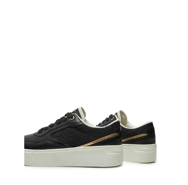 Tommy Hilfiger Platform Monogram Sneaker FW0FW08121 Black