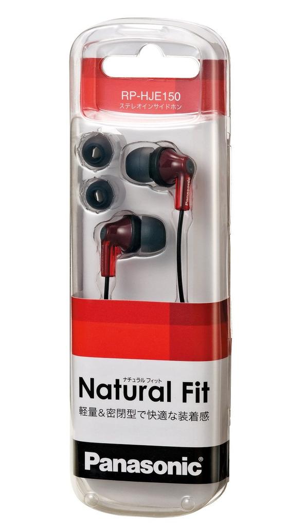 Panasonic Канальные наушники красные RP-HJE150-R