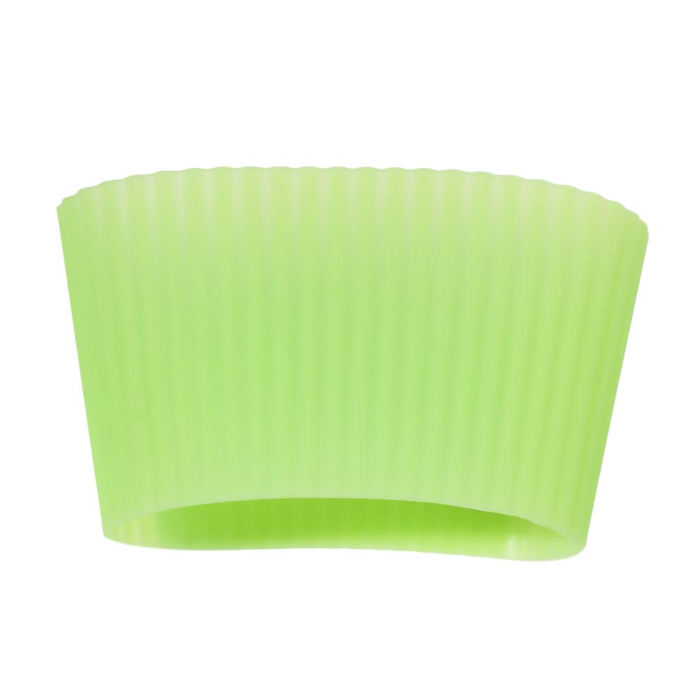 Round Table Mats Durable Insulation Cup Cover Silicone Cup Sleeve Water Cup Coasters Bottle Sleeves