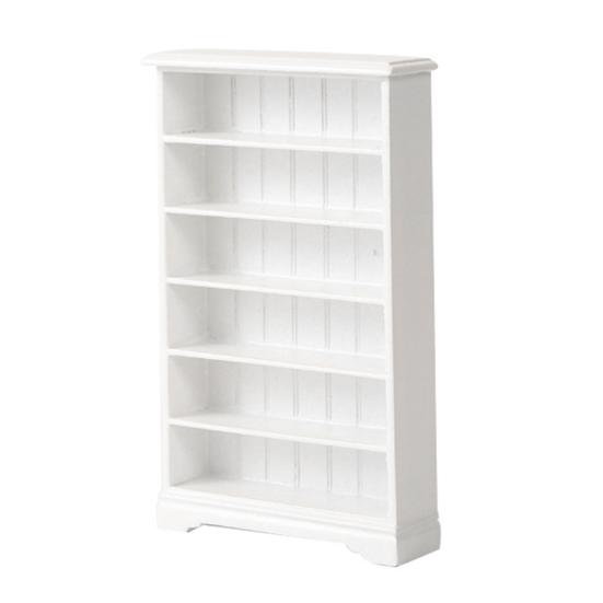 Кукольный мини-книжный шкаф, полка, масштаб 1/12, белая современная мебель для гостиной, кукольный дом, библиотека, офис, декор, миниатюрная деревянная витрина