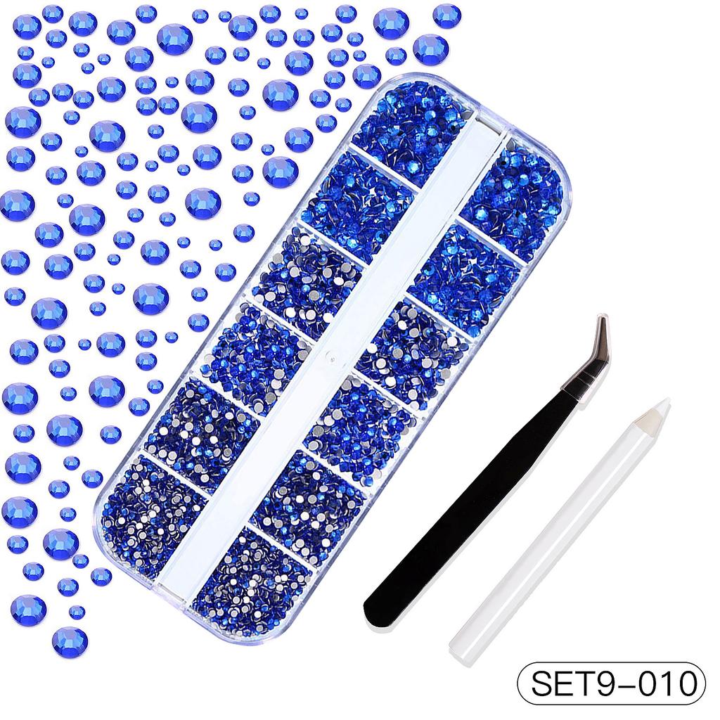 About 3000 Pcs Pearl+steel Balls Set Nail Charm White Half Round Pearl 1/1.2mm Steel Ball DIY Fairy Nail Art Jewelry Accessories