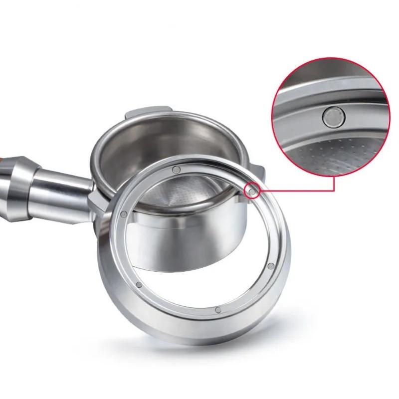 Улучшенное кольцо для приема кофейного порошка с 6 магнитами, количественное кольцо, защита от разлетания порошка, алюминиевый сплав, аксессуары для кофемолки