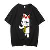 Japan Anime Dandadan Turbo Granny Cat Graphic T Shirt Fashion Cartoon Oversized T-shirt Men Women Vintage Casual Cotton T-shirts