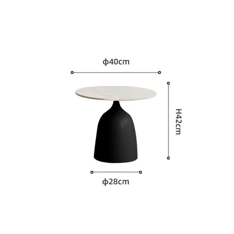 Modern Round Sintered Stone Coffee Side Table