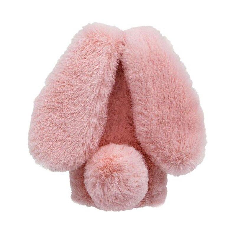 Силиконовый плюшевый чехол с милым пушистым кроликом для Samsung Galaxy A11 A21 A31 A41 A51 A71 A21S S20 FE Note 9 10 20 Lite Plus Ultra