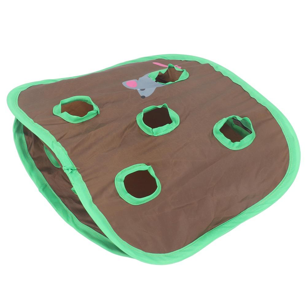 Bell Included Mouse Chasing Toy Collapsible Foldable Popup Cat Toy Indoor Play