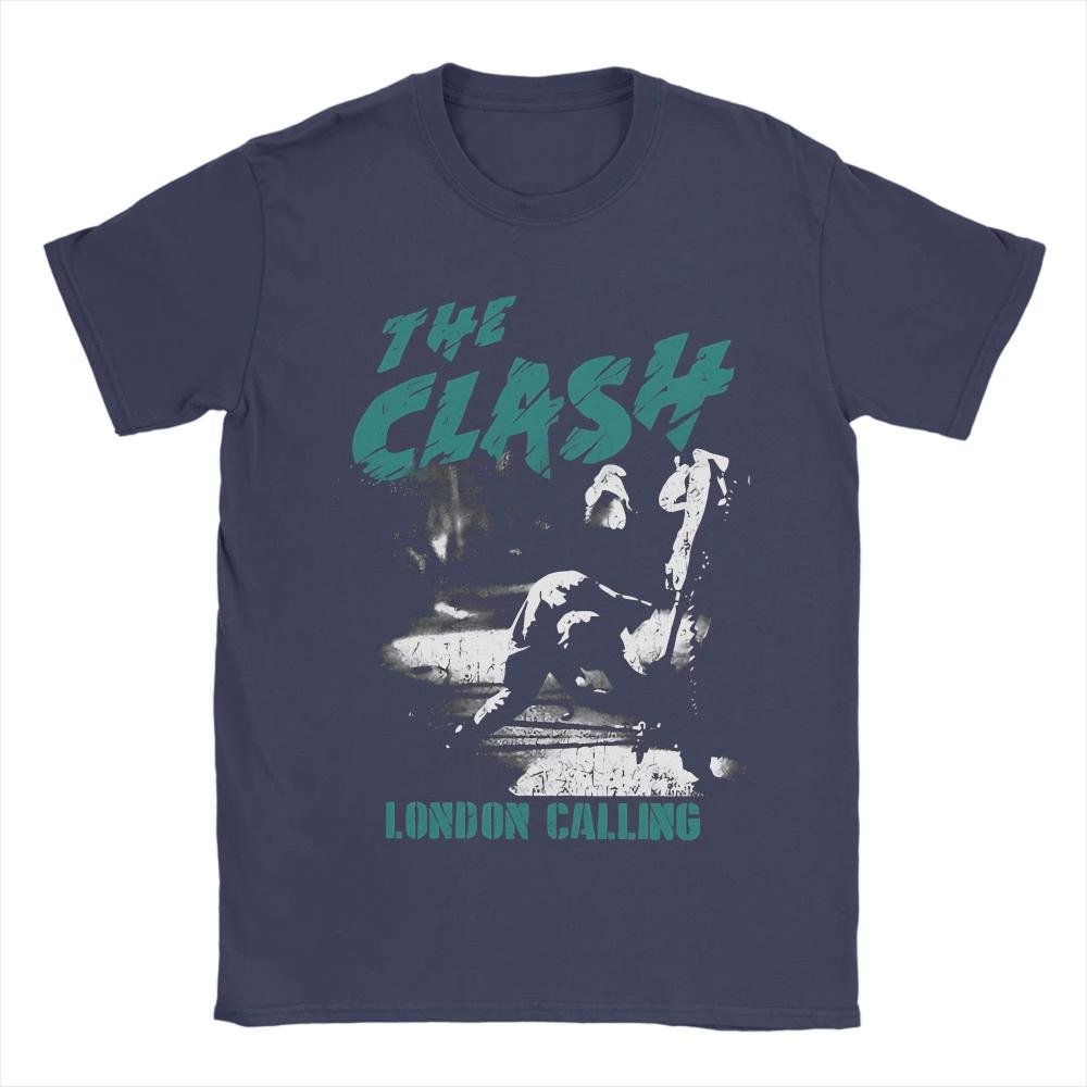 Футболка The Clash London Concert Punk Theme Свободный крой 100% хлопок Унисекс Уличный топ графические футболки футболка харадзюку