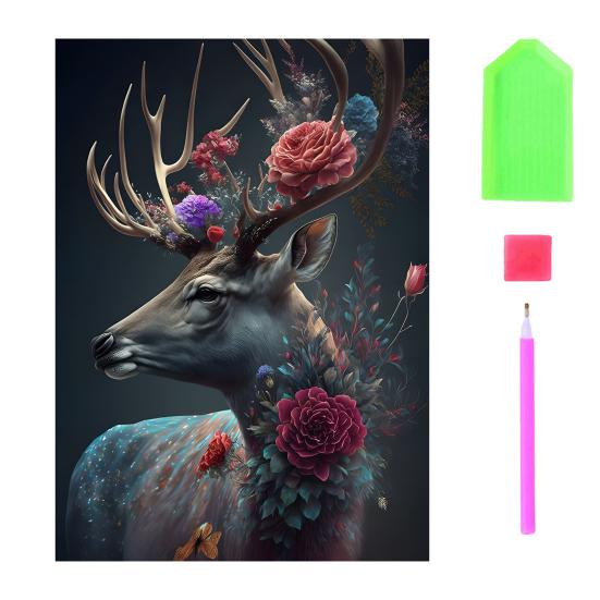 Полный дрель Алмазный художественный набор милый животный узор Улучшение координации восприятия Вышивка Алмазная мозаика Художественный домашний декор подарок