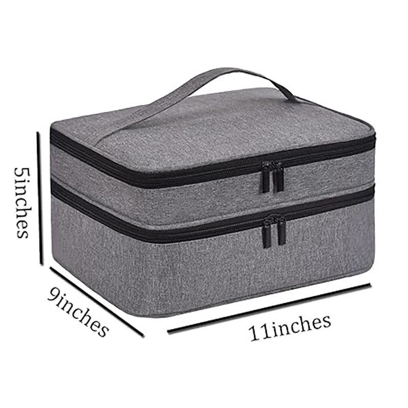 Double-Layer Large-Capacity Makeup & Essential Oil Storage Bag