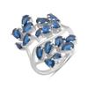 Silver Ring with Nano Sapphire 2.325ct, Item Weight 5.75 Gr (2195214)