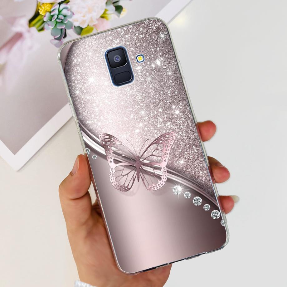 Чехлы для Samsung Galaxy A6 2018 задняя крышка телефона SM-A600 A600F для samsung A6 plus 2018 A605 A605F A6+ Fundas защитный чехол