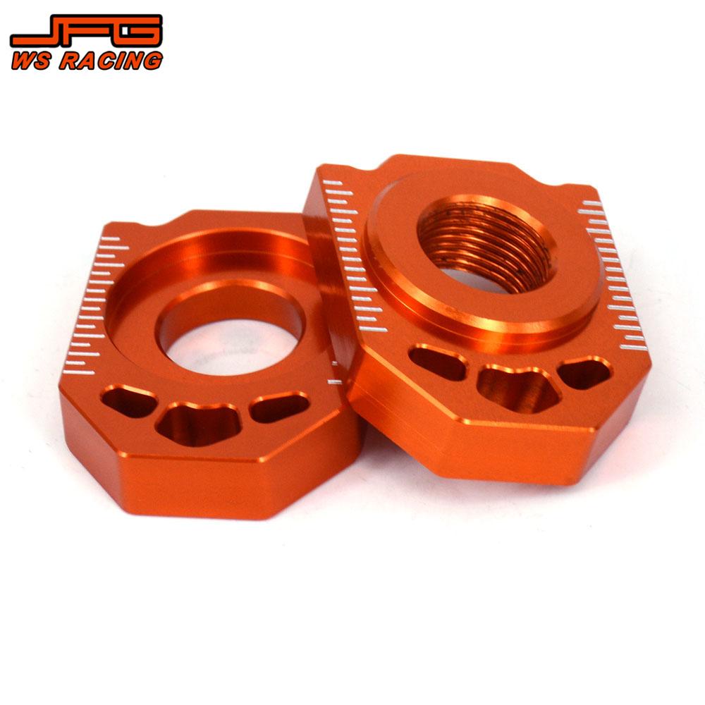 Motorcycle Accessories CNC Rear Chain Adjuster Axle Block For KTM SX SXF XC XCF EXC EXCF XCW XCFW 85-530 Dirt Pit Bike Motocross