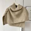 Thicken High Neck Scarf Warm Scarves Knitwear Classic Women Winter Shawl  Women