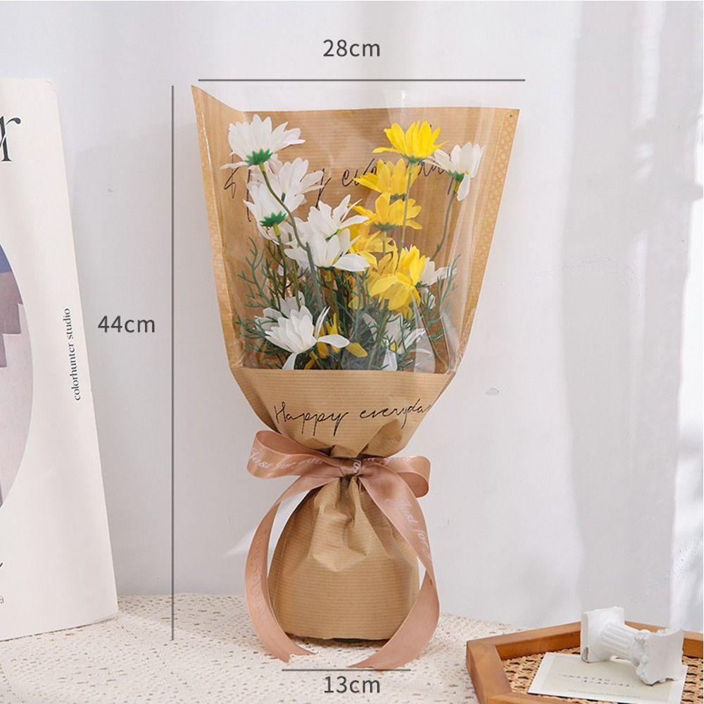 20/30PCS Single Rose Bouquet Packing Bag Wrapping Sleeve Flower Packaging Bag  Valentine's Day