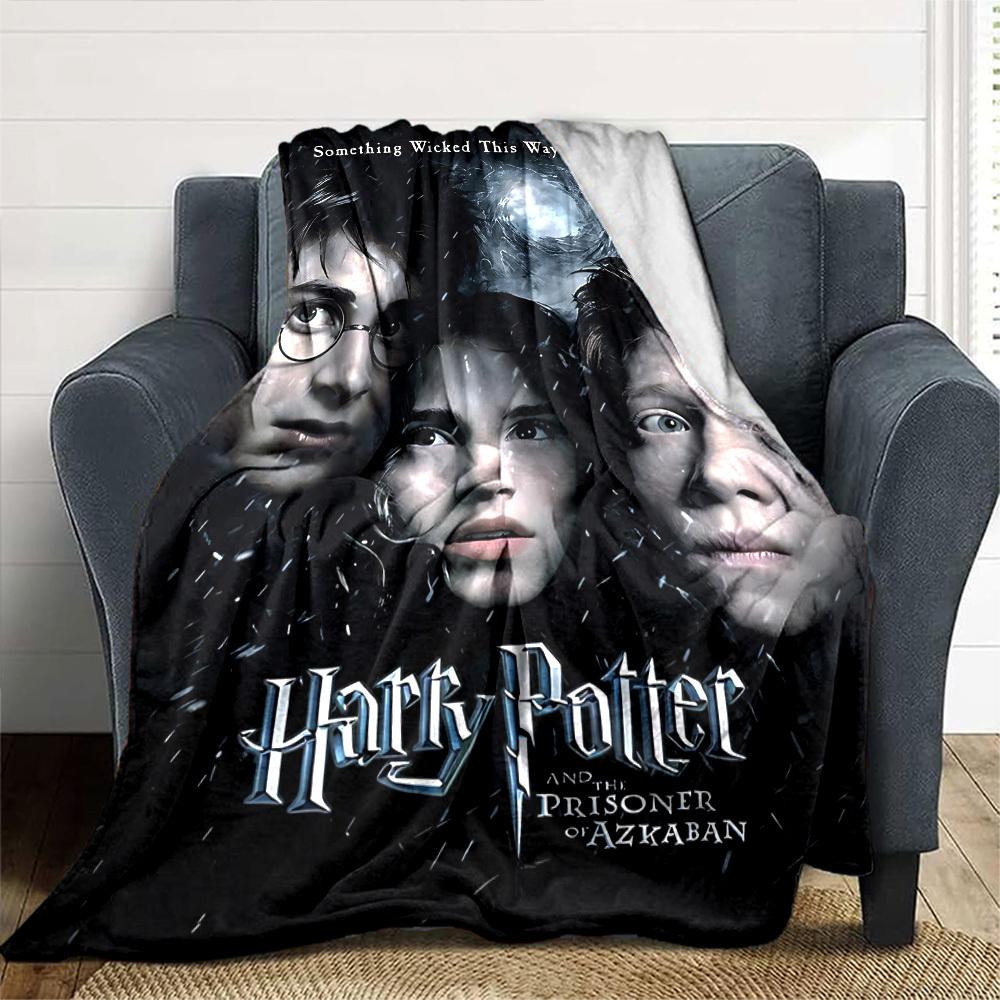 1pc Harry Potter, Prisoner of Azkaban Flannel Blanket Soft Warm Throw for Home, Office, Travel, All-Season Cozy Bedding GiftL1025
