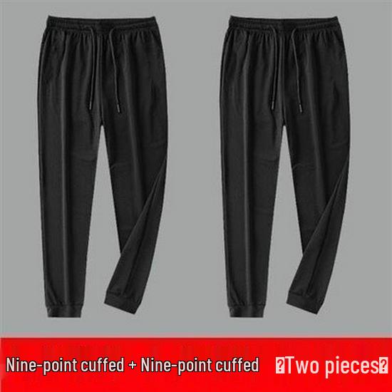 Доступные мужские брюки палаццо из ледяного шелка и сетки, быстросохнущие, больших размеров, повседневные, для лета