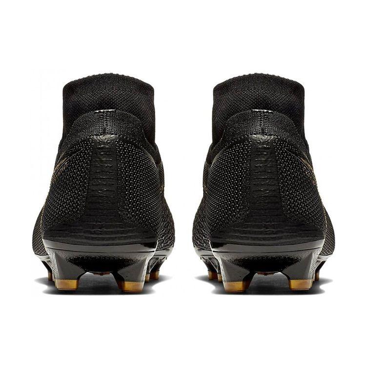Nike Phantom Vision Elite DF FG Black Metallic Vivid Gold Men Cleats AO3262-077