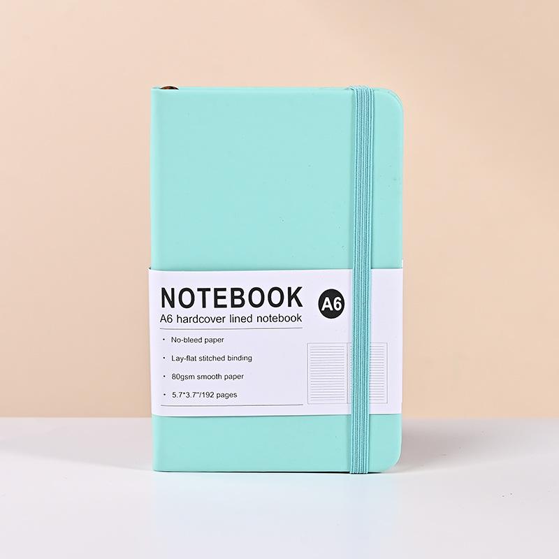 Эксклюзивная записная книжка на завязках из искусственной ПУ кожи - издание «Макарон» с линованными страницами цвета слоновой кости