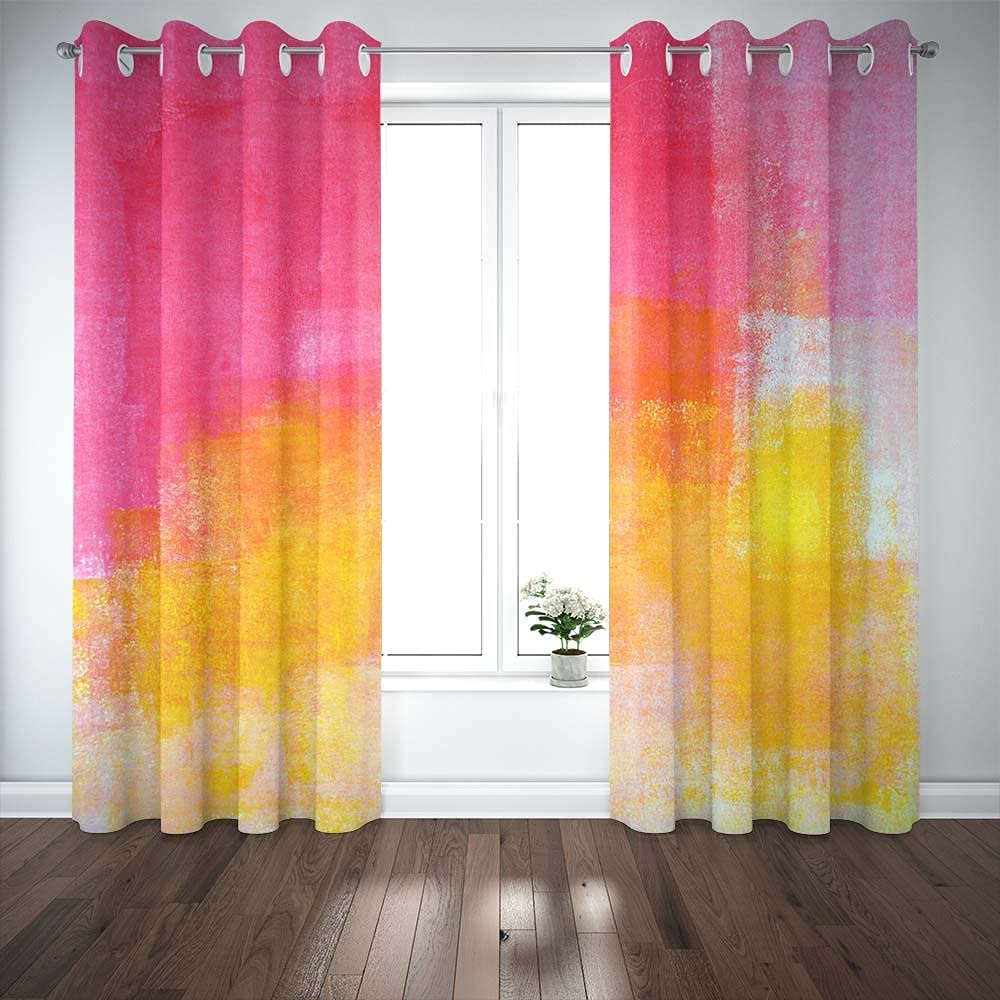 Серый и бежевый Абстрактное искусство Оконные украшения Шторы Гостиная Спальня Внутренние Детские Домашний Полиэстер Затенение Шторы Украсить