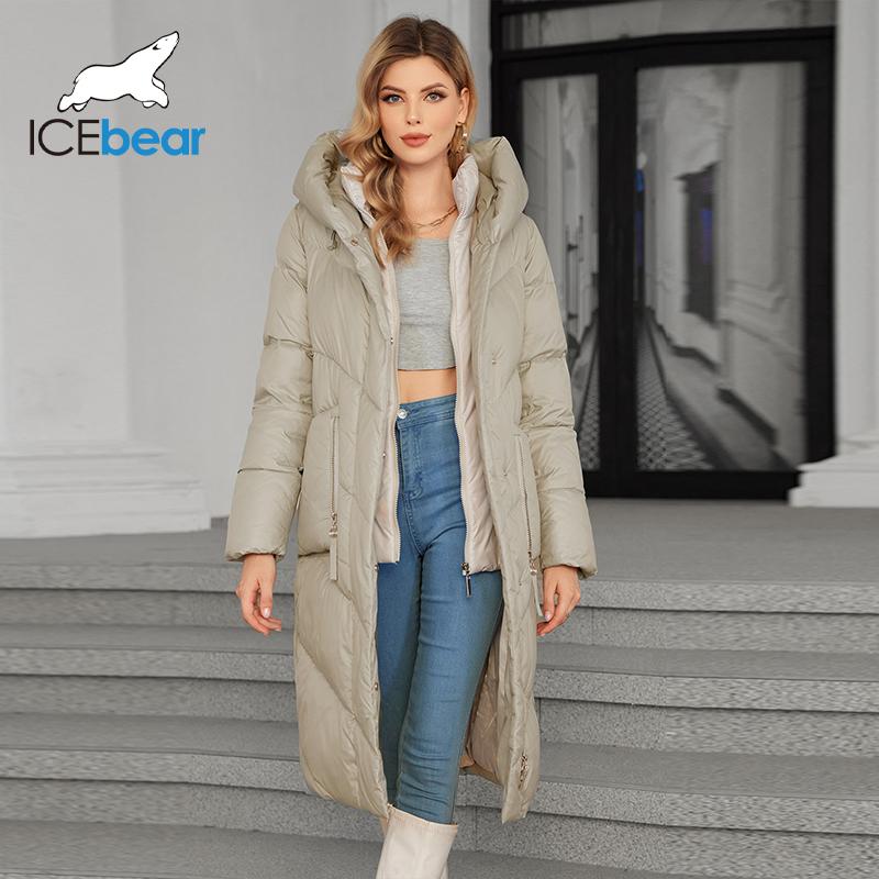 Женская теплая мягкая куртка-пуховик с большим карманом на молнии, женская утепленная куртка-парка