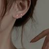 2025 Elegant Diamond Stud Earrings for Women: Simple, Versatile, Niche Commuter Style