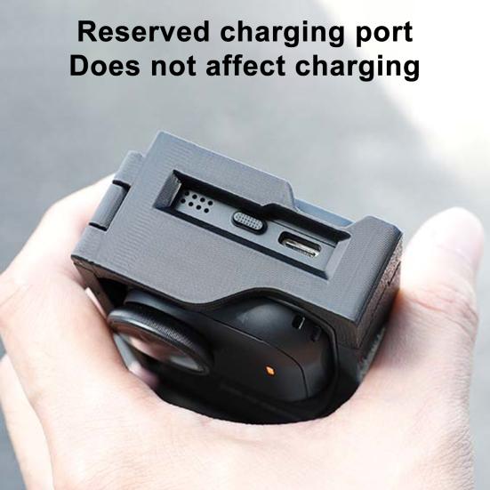 Action Camera Grip Holder for Insta360 Go Ultra Camera Cage Quick Release Mount Holder with Shutter Button Lanyard Action Camera Accessories