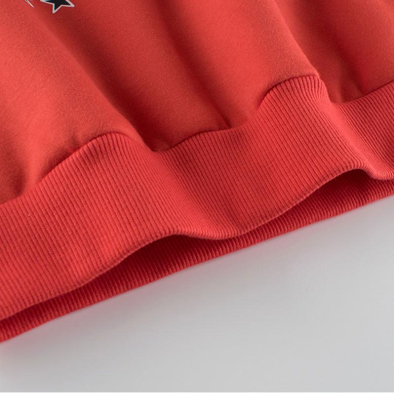 Детская толстовка с надписью «Письма» свободная круглая горловина свитер рубашка для мальчиков детская одежда детская одежда