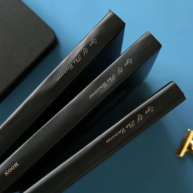 Планета Граффити Черная Картонная Книга Минималистский Твердый Переплет Черная Внутренняя Страница Блокнот Дневник Корейские Справочники Канцелярские Товары Подарки