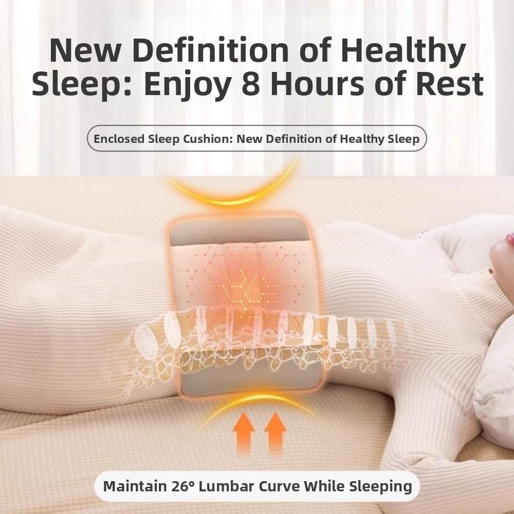 Comfortable Lumbar Support Pillow Adjustable Wrap Around Lumbar Roll Pillow Four Seasons