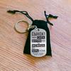 1Pc Engraved Keychain Commemorative Gift Pendant Simple Style Stainless Steel Fashion Accessories Russian Keychain