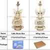 3D Пазл Деревянная Модель Виолончели Сделай Сам Сборка Скрипка Музыкальная Шкатулка Строительные Наборы Декор для Дома Гостиной Поделки Подарок для Взрослых Детей