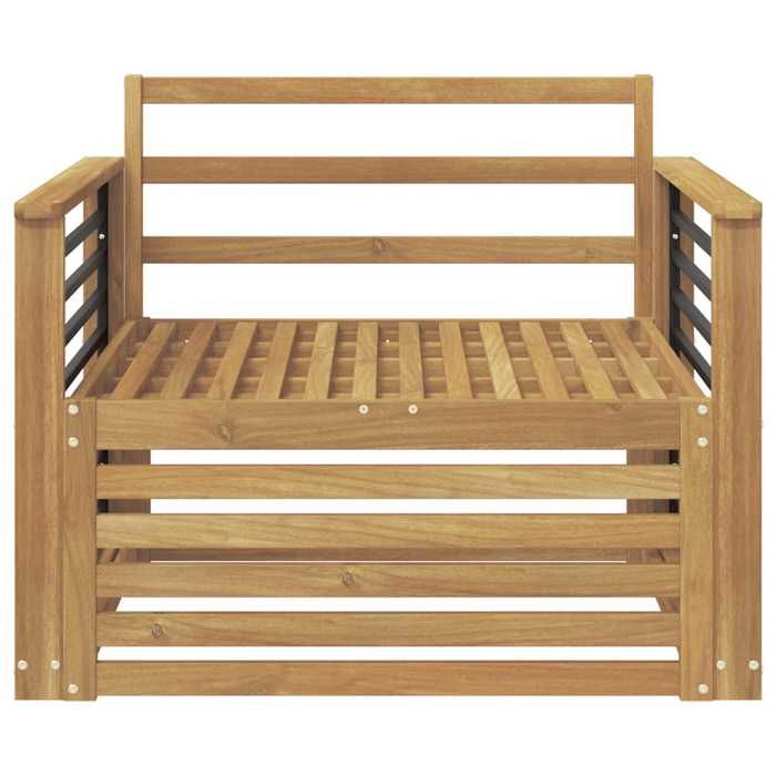 Maison Exclusive - Canapé d’extérieur Bois d'Acacia Massif Blanc
