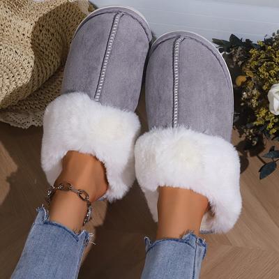 Новые зимние теплые парные стильные лаконичные пушистые тапочки женские мужские нескользящие мягкие уютные тапочки для дома мюли женская домашняя хлопковая обувь