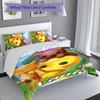 3pcs Custom Name Wobbly Life Bedding Set,Includes 1 Duvet Cover and 2 Pillowcases,All-season Bedroom Decor