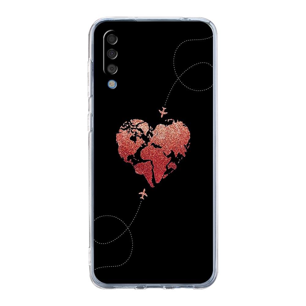 Чехол для телефона Samsung A14 5G A12 A22 A32 A34 A42 A52 A54 A50 A70 A72 A40 A20E A10S A20S A02S A04S Пейзаж карты мира направление