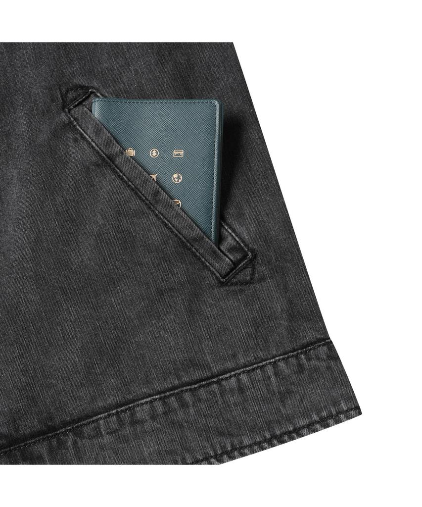Henry Cottons Denim Zip-Up Jumper_Ahuas25131Bkx