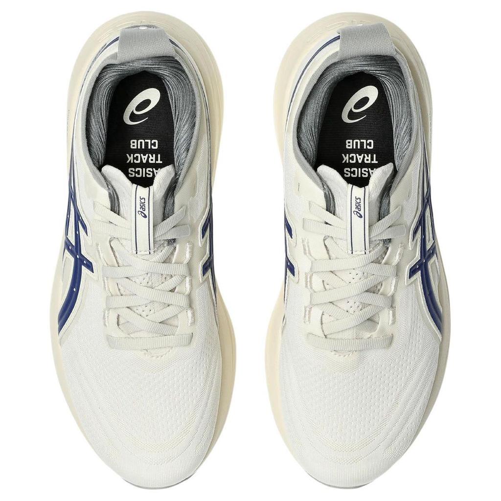 Asics Gel Nimbus 27 Track Club Women Sneakers Cream Birch Indigo-Blue 1012B812-200