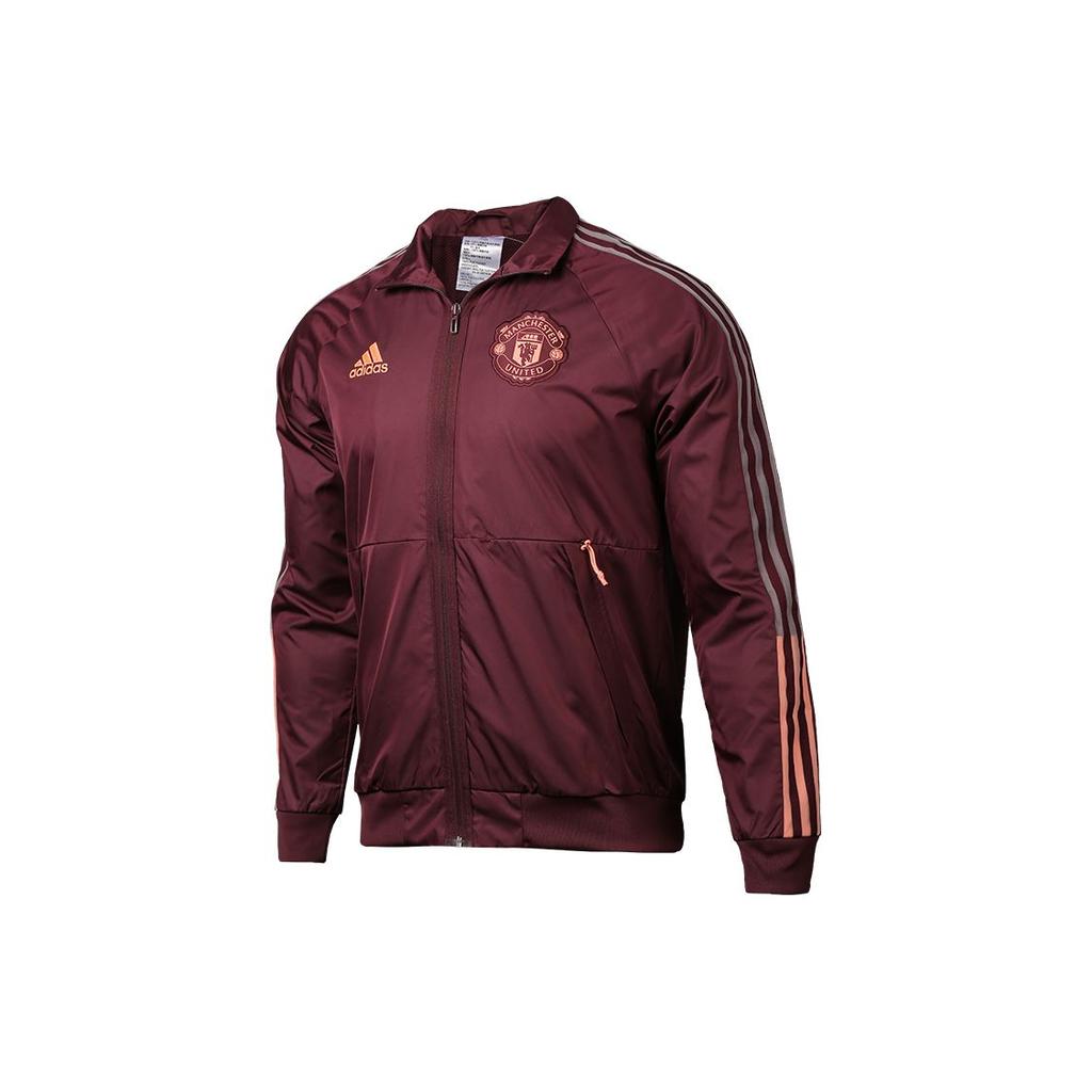 Adidas Manchester United Anthem Jacket 2020-2021 Season Men Jackets Purple FR3865