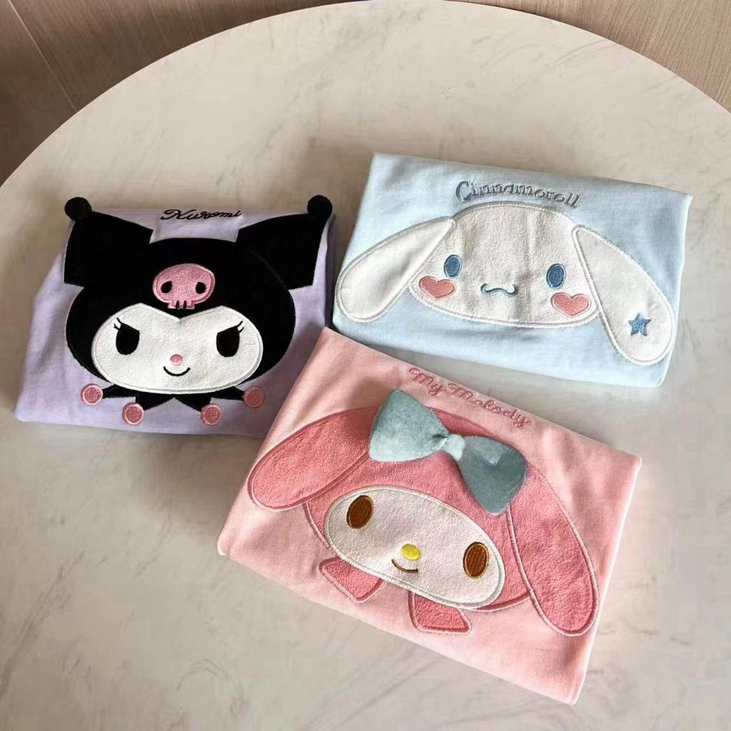 Girls' Kuromi & Cinnamoroll Cartoon T-shirt - Short Sleeve Melody Casual Top