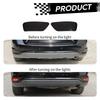Car Rear Fog Light Lamp Covers ABS Lamp Decoration For Jeep Grand Cherokee For Jeep Compass For Dodge Journey Car Exterior Accessoriess,Smocked Black