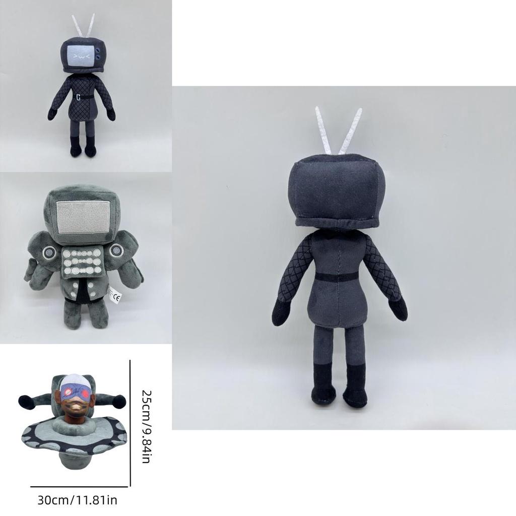 Adorable Skibidi Toilet Plush Toy Short Hair For Extra Cuddliness Various Colors Available