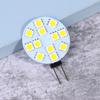 2 шт. светодиодная лампа G4 круглая прожекторная лампа 180 градусов Dc12V 5050 Smd 1 Вт 1,5 Вт 2 Вт теплый холодный белый свет замена галогенной лампы