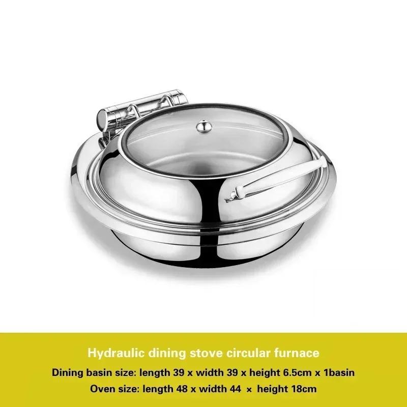 Электрическая изоляционная печь для гостиничного завтрака Плита для шведского стола с квадратной столешницей Гидравлическая плита для шведского стола из нержавеющей стали