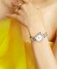Lollalojeu Tea-Time Mother-Of-Pearl Cubic Women'S Metal Watch